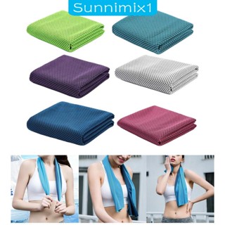 [Sunnimix1] ผ้าขนหนู ผ้าพันคอ ระบายความร้อน สําหรับเล่นกีฬา ยิม กลางแจ้ง 6 ชิ้น