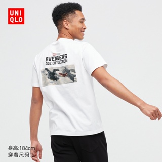 ดีมาก [S-5XL] Uniqlo UT เสื้อยืด แขนสั้น พิมพ์ลายมาร์เวล สําหรับผู้ชาย ผู้หญิง 448588 Uniqlo