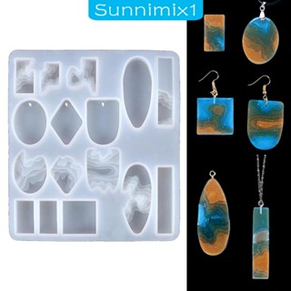 [Sunnimix1] โมเดลเรซิ่น หลายรูปทรง สําหรับทําเครื่องประดับ ต่างหู กระเป๋า พวงกุญแจ