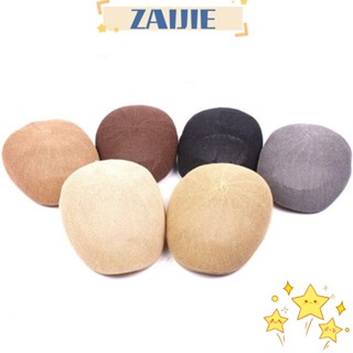 Zaijie24 หมวกเบเร่ต์ ป้องกันรังสียูวี ผ้าตาข่าย แบบบาง ระบายอากาศ แฟชั่นฤดูร้อน สําหรับผู้ชาย