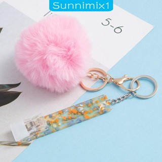 [Sunnimix1] พวงกุญแจดึงบัตรเครดิต ATM สําหรับปิ๊กเกอร์เล็บยาว