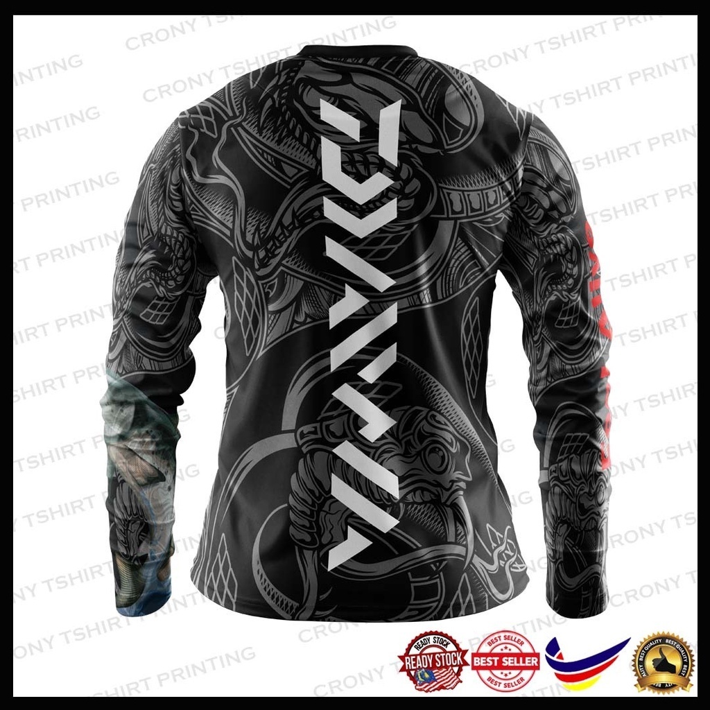 เสื้อยืด พิมพ์ลายชาวประมง สําหรับชีวิตประจําวัน | Bagupe Mansin | Daiwa เสื้อแขนยาว | ขนาดบวก | ผู้ชาย| ผู้หญิง