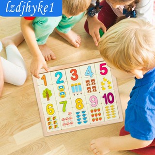 [Lzdjhyke1] เกมกระดานไม้ Montessori แบบพกพา ของเล่นเสริมการเรียนรู้คณิตศาสตร์ สําหรับเด็กวัยหัดเดิน