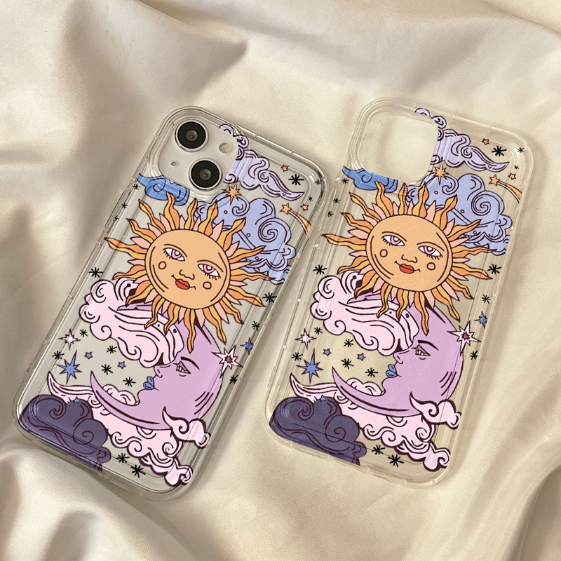 สำหรับ iPhone 11 for iPhone 14 11 15 13 12 Pro Max 6S 7 8 Plus X XR XS MAX SE เคสนิ่มใสถุงลมนิรภัยกันกระแทกการ์ตูนน่ารัก