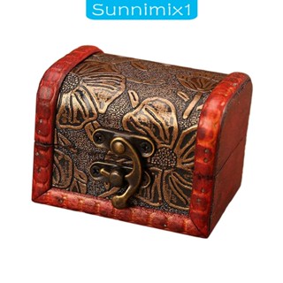 [Sunnimix1] กล่องเก็บเครื่องประดับ แบบไม้ สไตล์วินเทจ สําหรับตกแต่งบ้าน