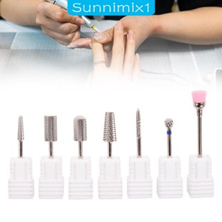 [Sunnimix1] ดอกสว่านไฟฟ้า สําหรับขัดเล็บเจล 7 ชิ้น