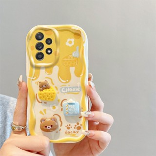 เคสโทรศัพท์ซิลิโคน TPU แบบนิ่ม ลายการ์ตูน 3D สําหรับ Samsung A23 A33 A53 A73 A52S A52 A72 A12 4G 5G