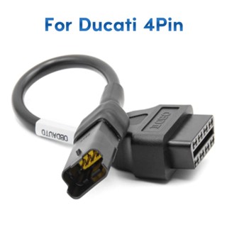 Yo อะแดปเตอร์สายเคเบิลเชื่อมต่อ 4Pin เป็น 16Pin OBD2 สําหรับเครื่องยนต์รถจักรยานยนต์ OBD2