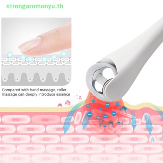 Strongaromonyu ลูกกลิ้งนวดใบหน้า และรอบดวงตา แบบโลหะผสม ป้องกันริ้วรอย