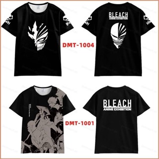 เสื้อยืดแขนสั้น พิมพ์ลายอนิเมะ Toushirou Kurosaki Ichigo 3 มิติ 23 Bleach สไตล์ฮาราจูกุ พลัสไซซ์ สําหรับผู้หญิง และผู้ชาย