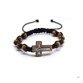 Rai Saint ​สร้อยข้อมือ ทําจากไม้สน อัลลอย สําหรับถักนิตติ้ง