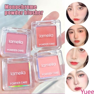 17g Ins High Natural Monochrome Ice Powder Blusher Blusher ไฮไลท์ Color yuee