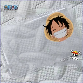 Ye ซองใส่บัตรประจําตัว แบบใส กันแม่เหล็ก ลายการ์ตูน One Piece Luffy Ace Chopper