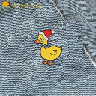 Mxmusty เข็มกลัด โลหะผสม รูปเป็ด ไก่ สีเหลือง สไตล์เกาหลี สําหรับตกแต่ง