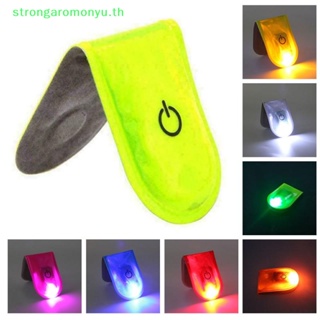 Strongaromonyu คลิปแม่เหล็กสะท้อนแสง LED เพื่อความปลอดภัย สําหรับเล่นกีฬากลางแจ้ง