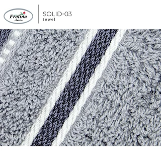 Frolina ผ้าขนหนูเช็ดผม ขนาด 15x30 นิ้ว Set 2 ผืน รุ่น Solid03