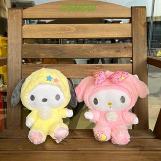 Usnow ตุ๊กตายัดไส้ รูปสัตว์ My Melody Kuromi Cinnamoroll ของขวัญวันเกิด ของเล่นสําหรับเด็ก