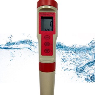 ZhongXiong 4 in 1 Water Quality Tester PH TDS EC Temperature Detection Sensitive Precise Monitor with HD Screen