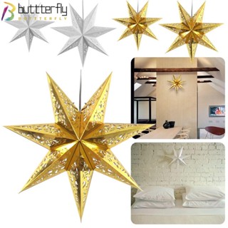 Buttterfly โคมไฟกระดาษ รูปดาว สําหรับตกแต่งปาร์ตี้คริสต์มาส