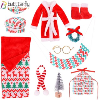 Buttterfly ชุดตุ๊กตาคริสต์มาส เปลญวน ชั้นวางหนังสือ ต้นคริสต์มาส