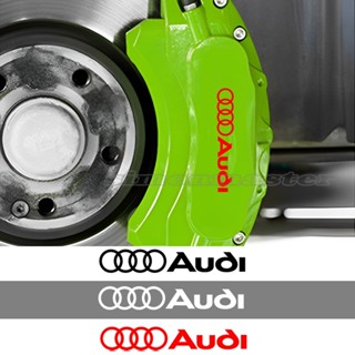 สติกเกอร์คาลิปเปอร์ไวนิล กันน้ํา สําหรับตกแต่งรถยนต์ Audi C5 Q5 Q7 R8 RS5 RS3 6 ชิ้น ต่อชุด