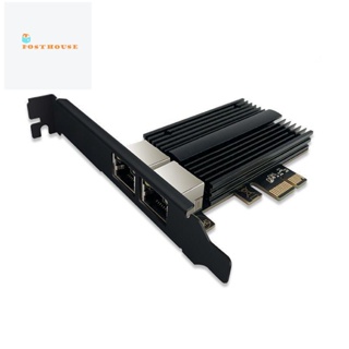 อะแดปเตอร์แปลงเครือข่าย LAN Gigabit 2.5 Gigabit PCI Express 100 1000 2500Mbps RJ45 1 ชิ้น