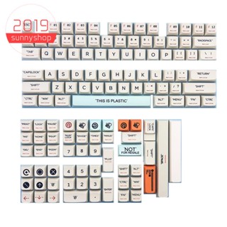 Pbt ปุ่มกดคีย์บอร์ด พลาสติก 127 คีย์ XDA สําหรับ Cherry MX Switch Mechanical Keyboard Anne Pro 2 GK61