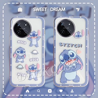 ใหม่ เคสโทรศัพท์มือถือ TPU นิ่ม ปิดด้านหลัง ลายการ์ตูนหมี Stitch น่ารัก สีฟ้า สําหรับ Realme 11 NFC C51 4G Realme11 11NFC RealmeC51 2023