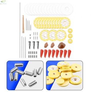 ชุดซ่อมบํารุงขลุ่ยที่ครอบคลุม อะไหล่ซ่อมแซม 70 ชิ้น และแผ่นเสียง เปิดรู