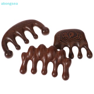 Abongsea หวีไม้นวดหน้า อเนกประสงค์ ป้องกันไฟฟ้าสถิตย์ สําหรับนวดหน้า 1 ชิ้น