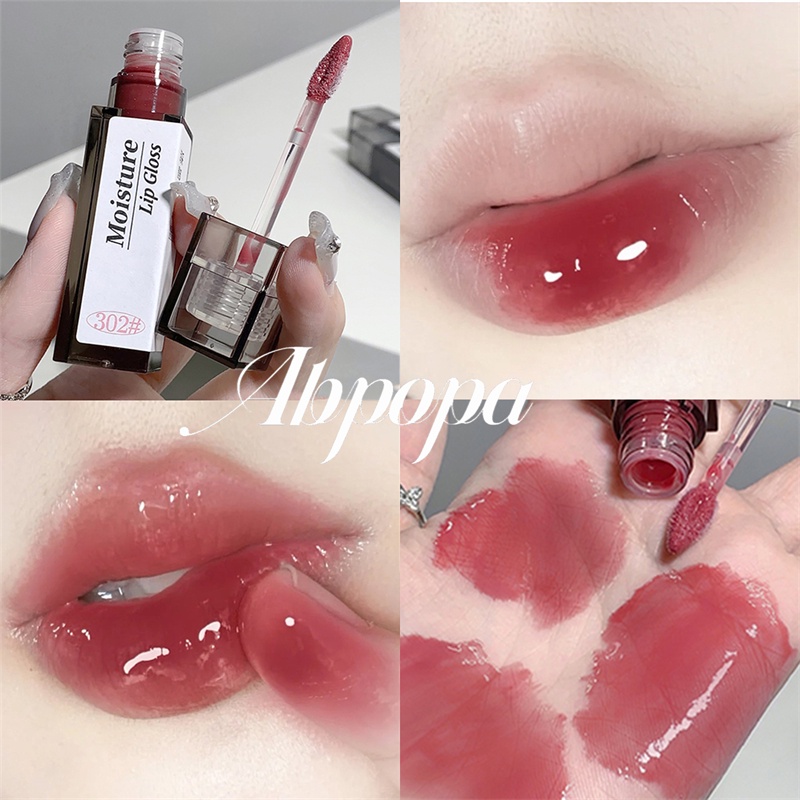 Abpopa Gege Bear Clear Moisturizing Lip Gloss Lip Moisturizing Moisturizing Non Sticky 5 สี