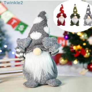 Twinkle จี้ตุ๊กตาคนแคระไร้หน้า สําหรับแขวนตกแต่งต้นคริสต์มาส