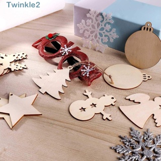 Twinkle เกล็ดหิมะไม้ สําหรับแขวนตกแต่งบ้าน ต้นคริสต์มาส 20 ชิ้น