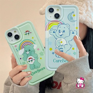 เคสโทรศัพท์มือถือ Tpu นิ่ม ลายการ์ตูนหมีน่ารัก สีรุ้ง สีเขียว สีฟ้า สําหรับ Redmi 9A 9 10A 10C 10 12C A1 9T A2 9C NFC Redmi Note 11 8 10 11s 10 10s 9 PRO MAX POCO F4