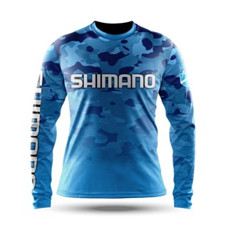 ลิขสิทธิ์ 2023 Shimano Ocean Edition สงวนลิขสิทธิ์ เสื้อเชิ้ตแขนยาว ผู้ชาย ผู้หญิง เด็ก ตกปลา