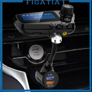 [figatia1] อะแดปเตอร์ชาร์จ USB 5.0 เครื่องเล่น MP3 FM ไร้สาย สําหรับรถยนต์