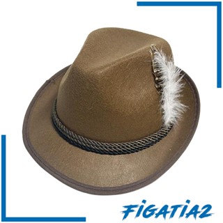 [Figatia2] Fedora หมวกปีกสั้น เหมาะกับงานปาร์ตี้ ค็อกเทล ชายหาด กลางแจ้ง สําหรับผู้ชาย