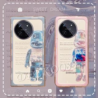 เคสมือถือ แบบนิ่ม ลายการ์ตูนหมีสีชมพู สําหรับ Realme 11 NFC C51 4G Realme11 11NFC RealmeC51 2023