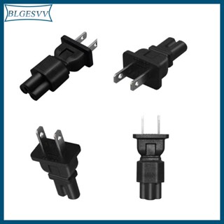 Blg อะแดปเตอร์แปลงปลั๊ก US เป็น IEC320 C5 C7 เป็น C5 C7 US 2 ง่าม