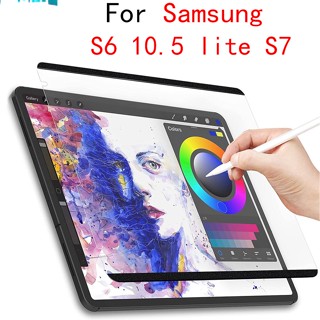 ฟิล์มกันรอยหน้าจอ แบบลอกออกได้ เนื้อแมตต์ ป้องกันแสงสะท้อน สําหรับ Samsung Galaxy Tab S6 lite P610 P615 P613 P619 10.4 S7 +12.4 นิ้ว