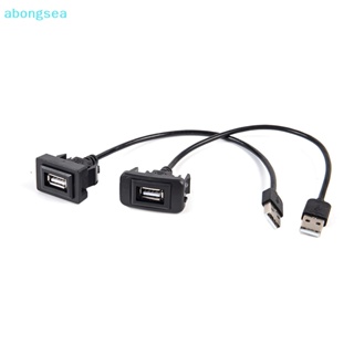 Abongsea อะแดปเตอร์สายเคเบิลต่อขยาย USB 2.0 ตัวผู้ เป็นตัวเมีย สําหรับ Vigo RAV4 Nice