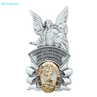 Abongsea St Christopher คลิปหนีบที่บังแดดรถยนต์ ลาย Saint Christopher