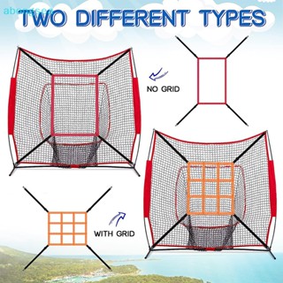 Abongsea ตาข่ายฝึกตีเบสบอล แบบพกพา 2 ชิ้น