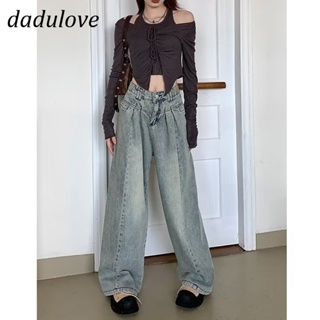 DaDulove💕 New American Ins High Street Retro Jeans Niche High Waist Loose Wide Leg Pants Large Size Trousers