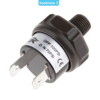 [baoblaze2] สวิตช์ควบคุมแรงดันคอมเพรสเซอร์ 12V 70-100PSI Off 1/4 นิ้ว NPT