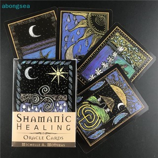 Abongsea Shamanic Healing Oracle ไพ่ทาโรต์ การ์ดไพ่ทาโรต์ สําหรับผู้ใหญ่ เด็ก เกมกระดานในร่ม ดี