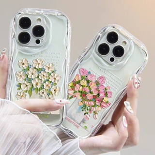 เคสโทรศัพท์มือถือแบบนิ่ม ใส กันรอยเลนส์กล้อง ลายดอกไม้ สีชมพู สําหรับ Samsung Galaxy A02 A02S M02 M02S A03 CORE A04 A04E A10 M10 A11 M11