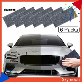 Skym* ผ้าเช็ดทําความสะอาด ทนทาน สําหรับเครื่องปรับอากาศรถยนต์ 6 ชิ้น ต่อกล่อง