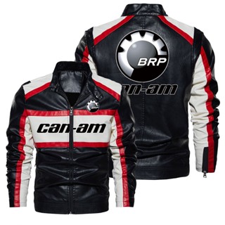 Can-am LOGO jacket windproof leather Spyder motorcycle riding long-sleeved thin rainproof jacket