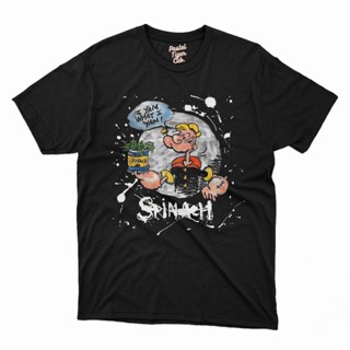 แฟชั่นใหม่ล่าสุด เสื้อยืด พิมพ์ลาย Popeye Spinach